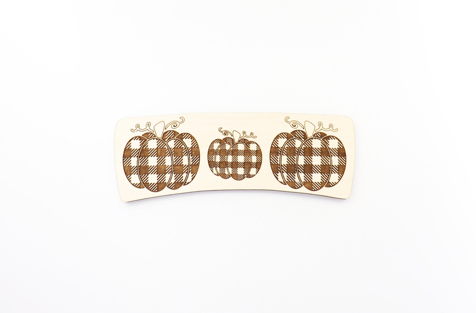 Pumpkin Hair clip blanks, wood blanks, laser cut blanks