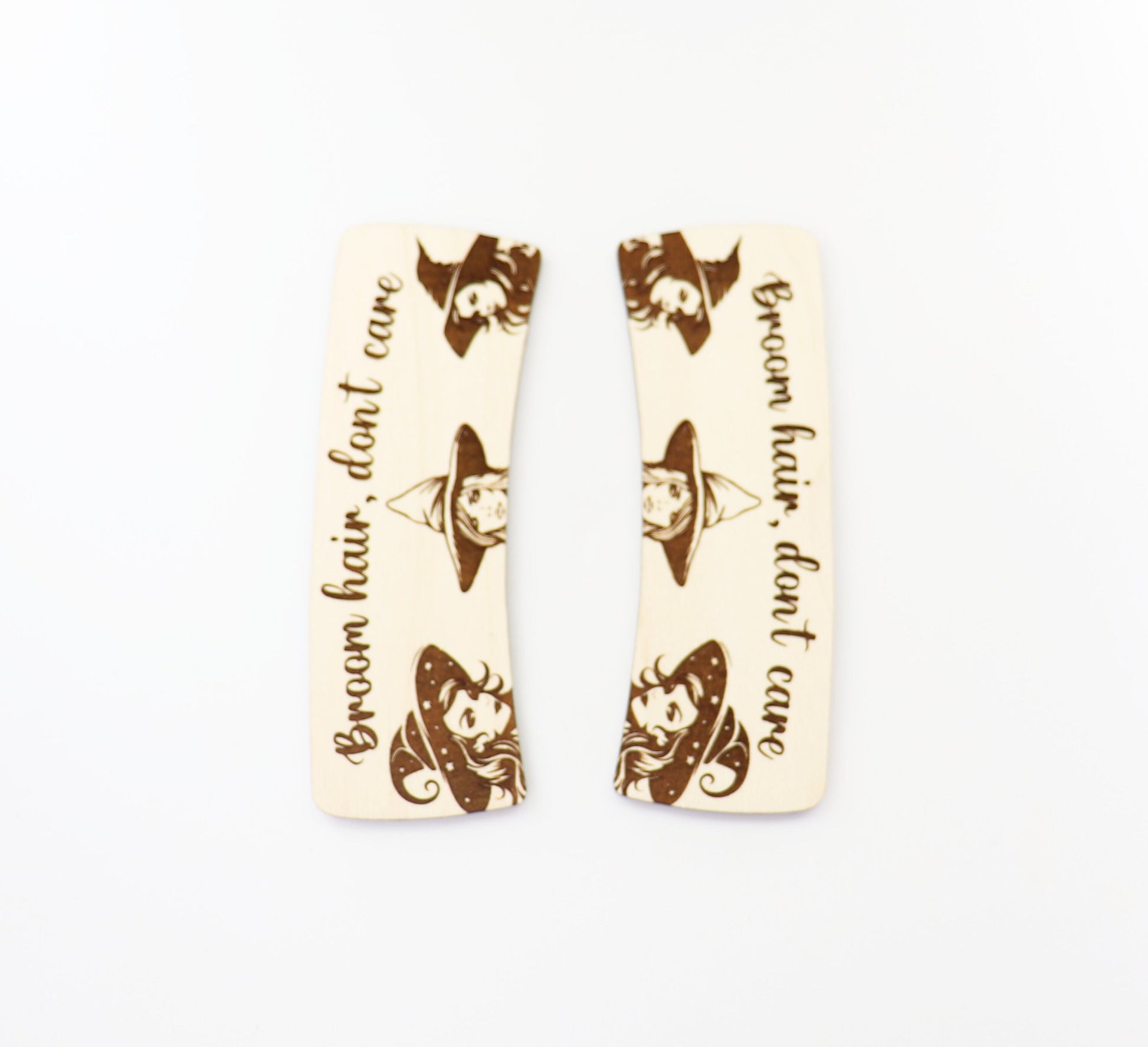 Witch Hair clip blanks, wood blanks, laser cut blanks