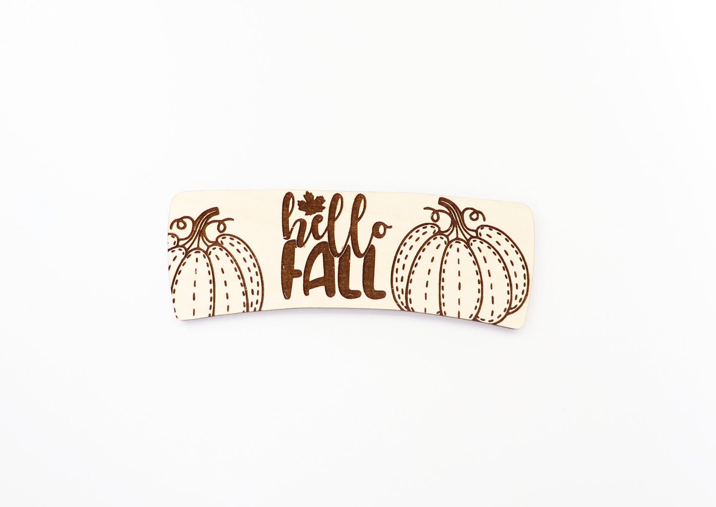 Hello fall Hair clip blanks, wood blanks, laser cut blanks