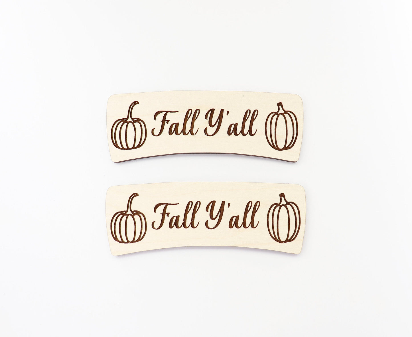 Fall yall Hair clip blanks, wood blanks, laser cut blanks