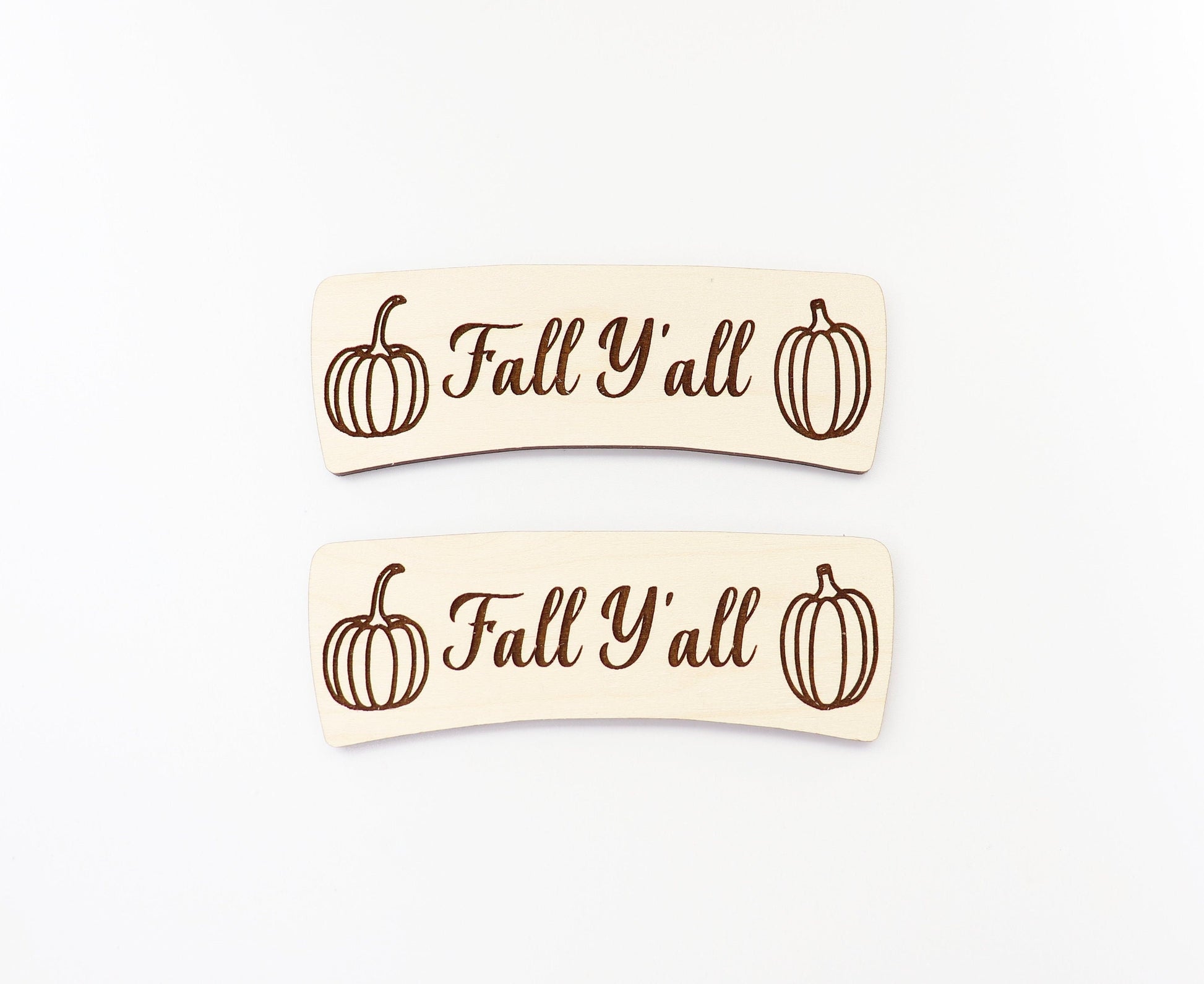 Fall yall Hair clip blanks, wood blanks, laser cut blanks