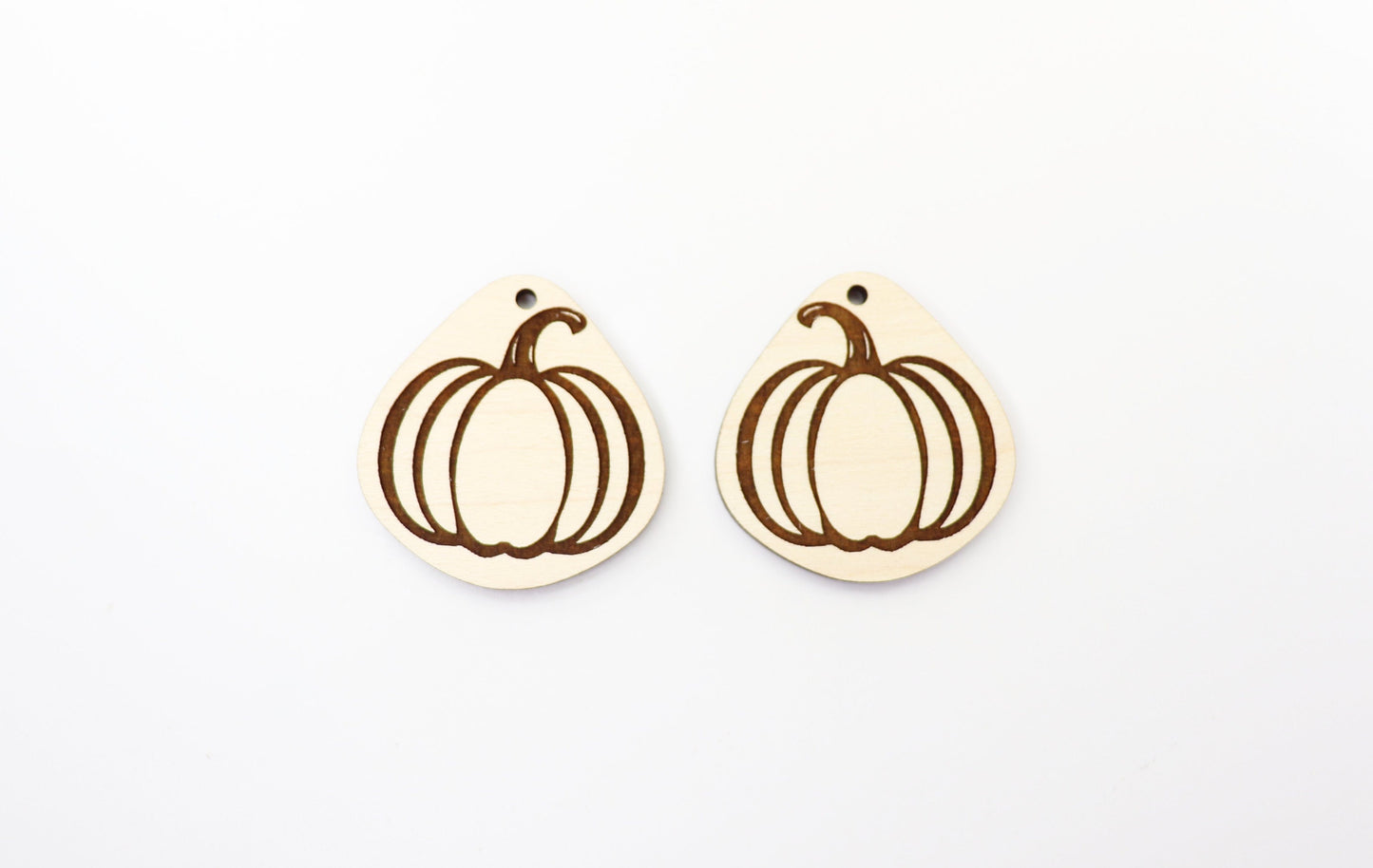 Pumpkin earring blanks, wood blanks, Halloween blanks