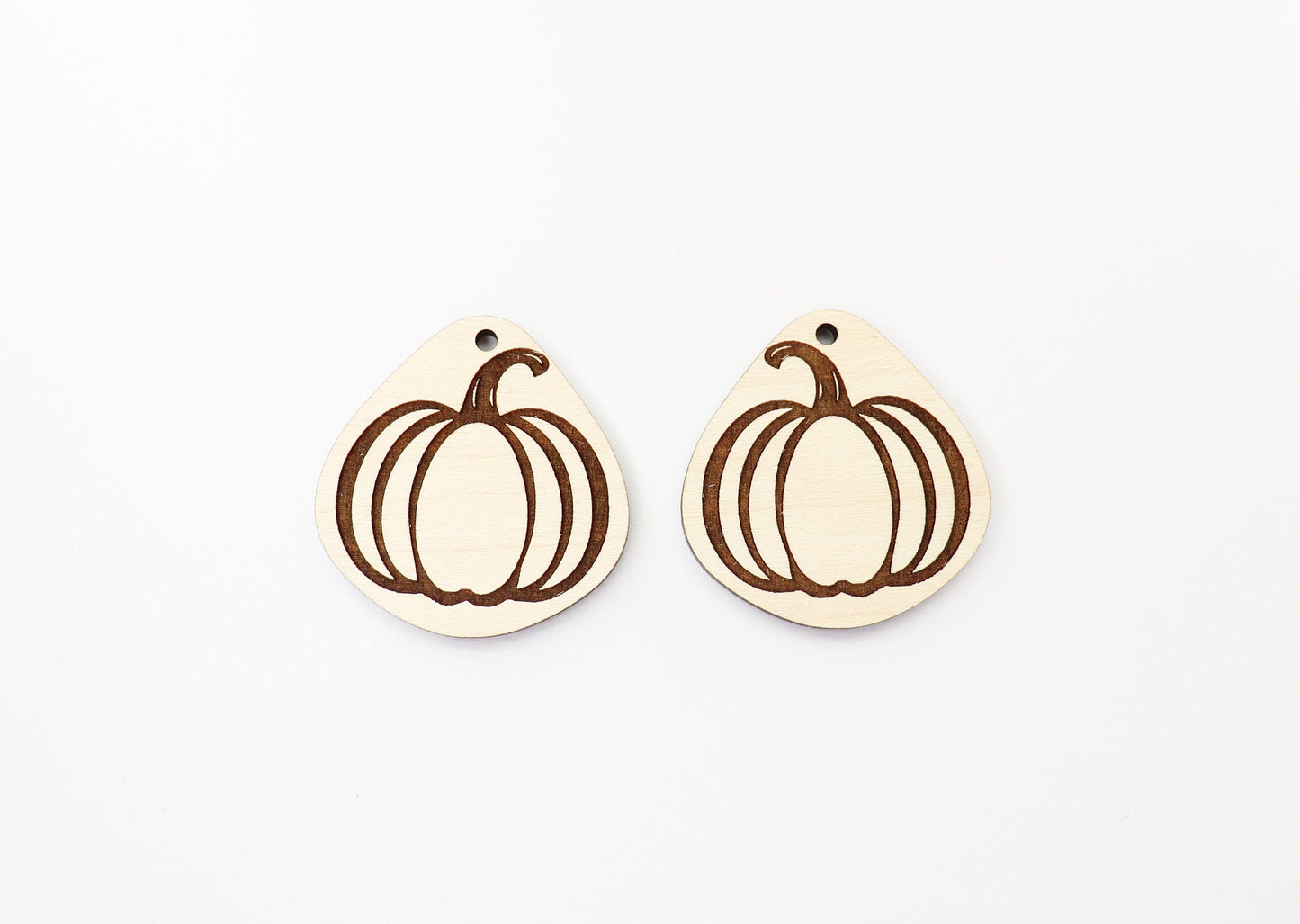 Pumpkin earring blanks, wood blanks, Halloween blanks