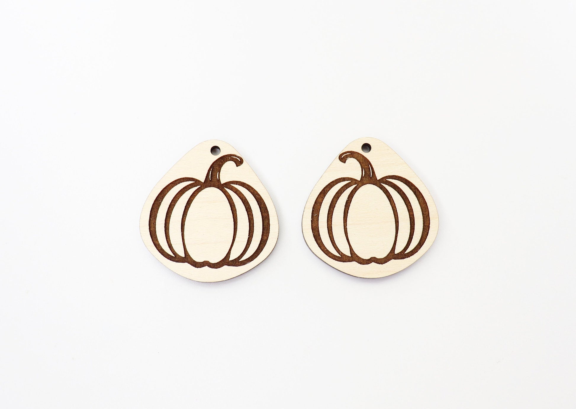 Pumpkin earring blanks, wood blanks, Halloween blanks