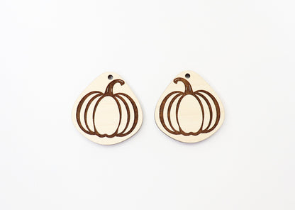 Pumpkin earring blanks, wood blanks, Halloween blanks