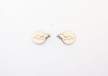 Bat stud earring blanks, earring blanks