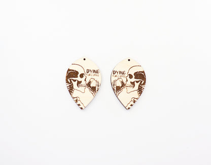 Dying for coffee earrings, earring blanks