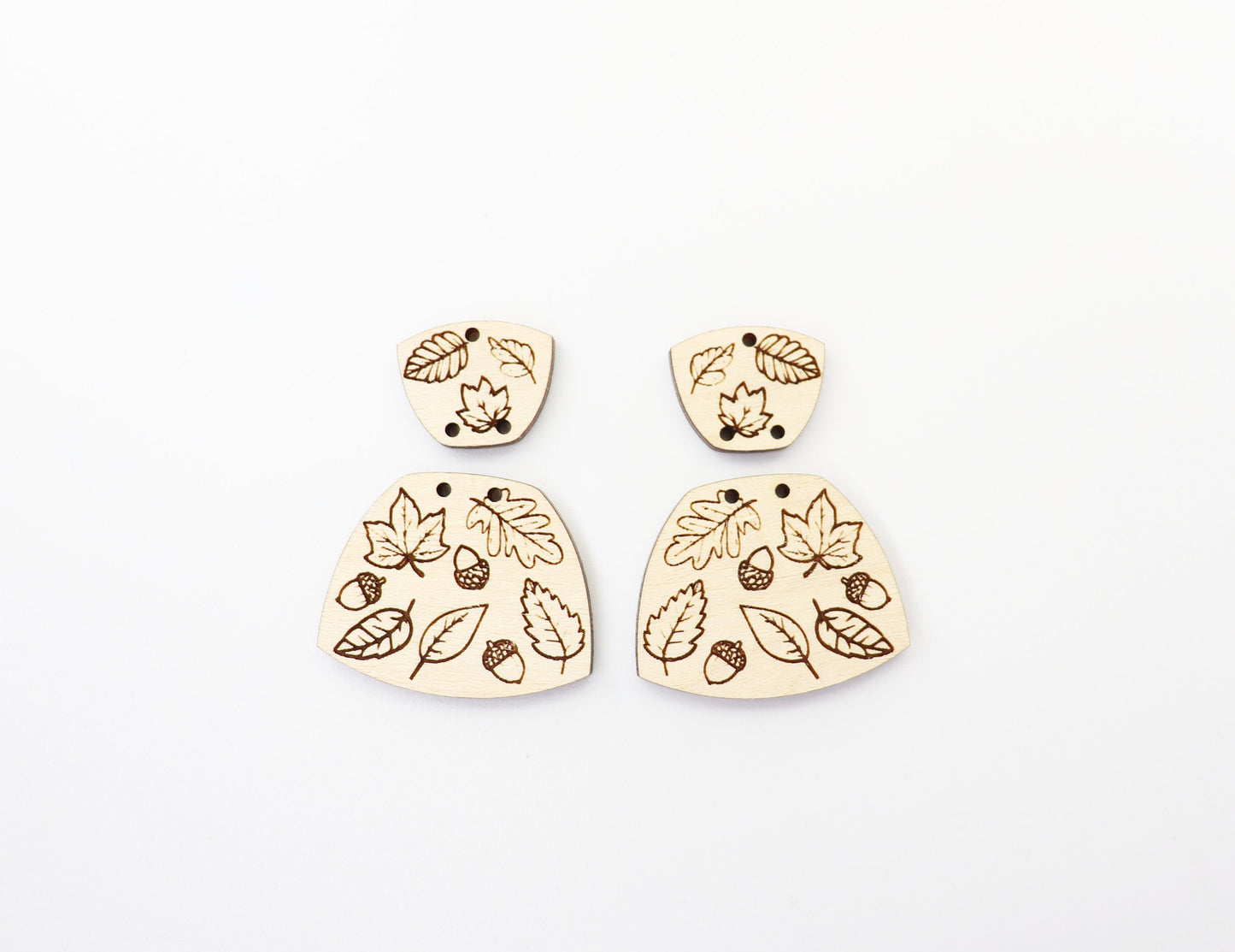 Fall earring blanks, laser cut earring blanks