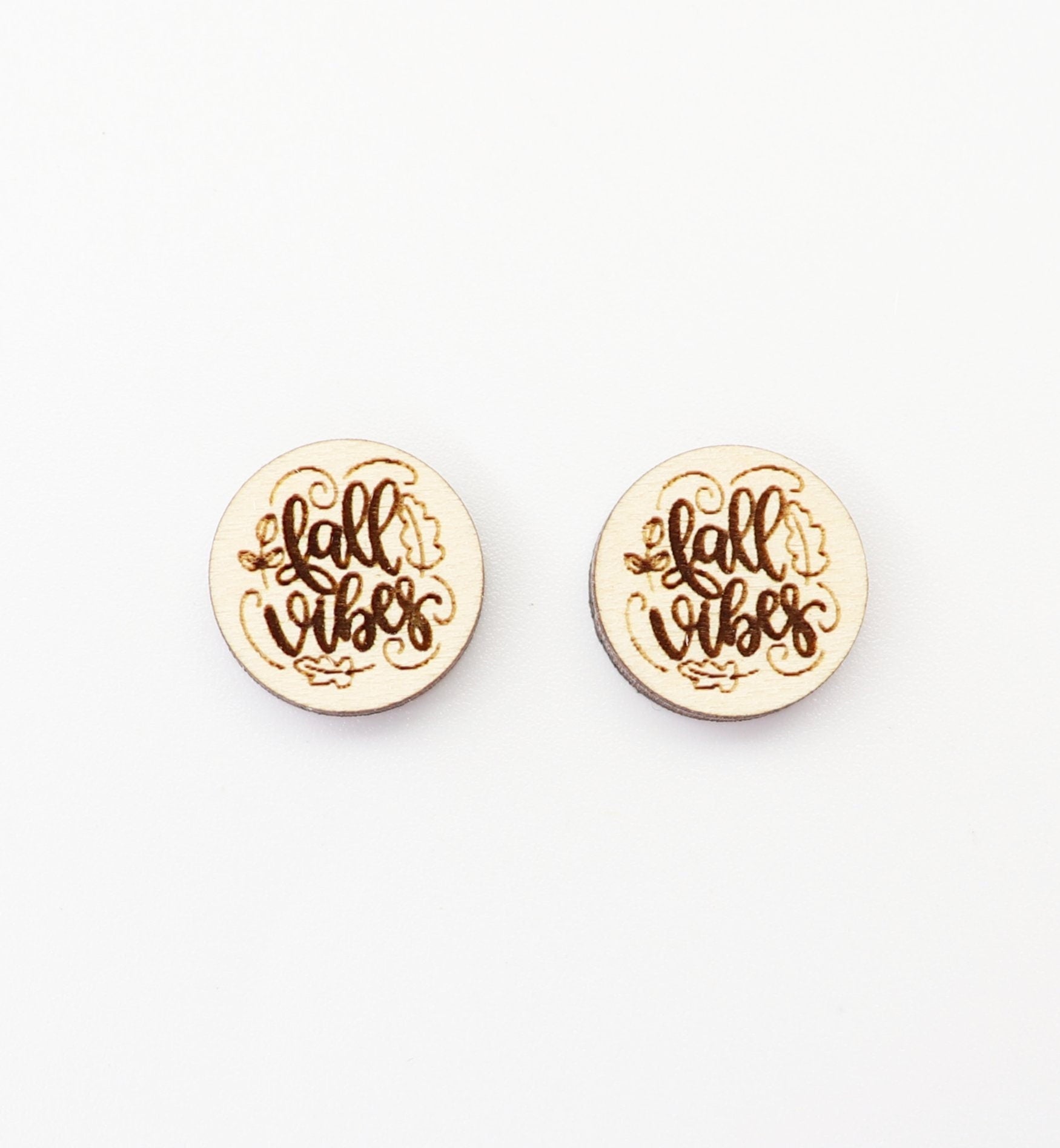 Fall vibes studs, DIY earrings, earring blanks