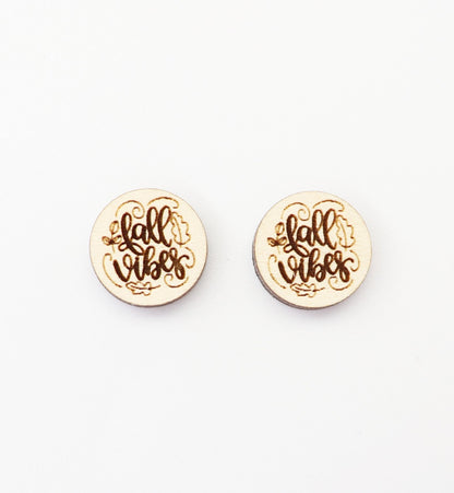 Fall vibes studs, DIY earrings, earring blanks