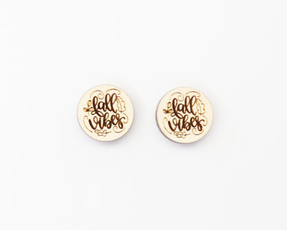 Fall vibes studs, DIY earrings, earring blanks