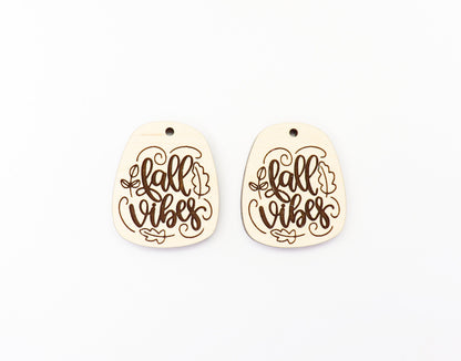 Fall vibes earring blanks, wood earrings