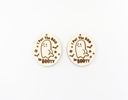 Boo Ghost earring blanks, earring blanks