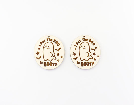 Boo Ghost earring blanks, earring blanks