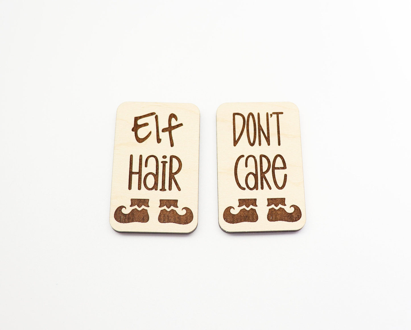 2 Inch Elf Hair clip blanks, wood blanks, laser cut blanks