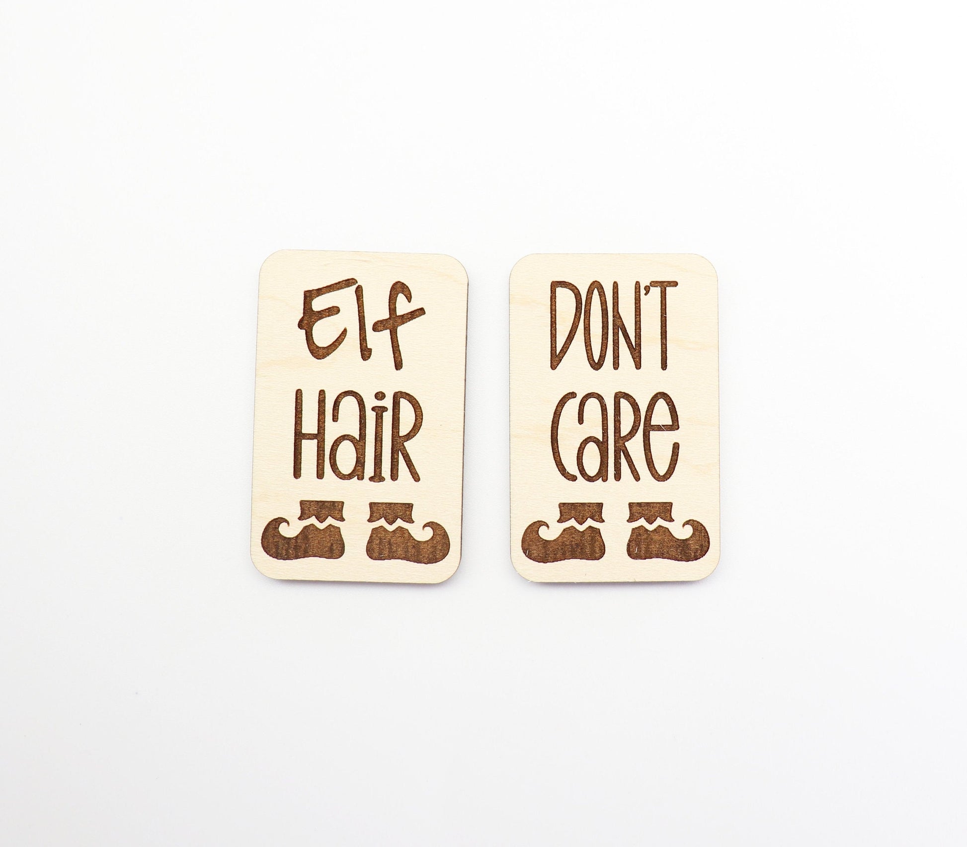 2 Inch Elf Hair clip blanks, wood blanks, laser cut blanks