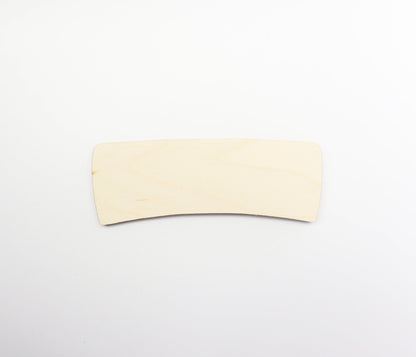 Sublimation hair clip blanks, wood blanks, laser cut blanks