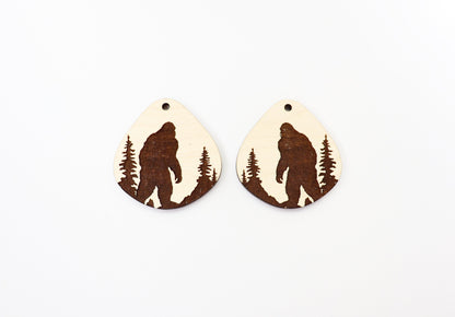 Bigfoot blanks, Wood earring blanks