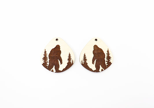 Bigfoot blanks, Wood earring blanks