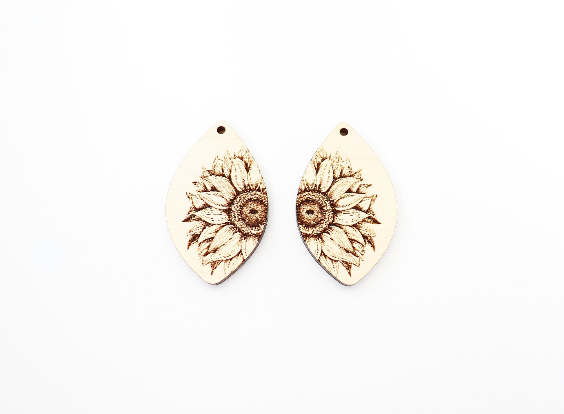 Sunflower blanks, earring blanks