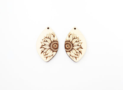 Sunflower blanks, earring blanks