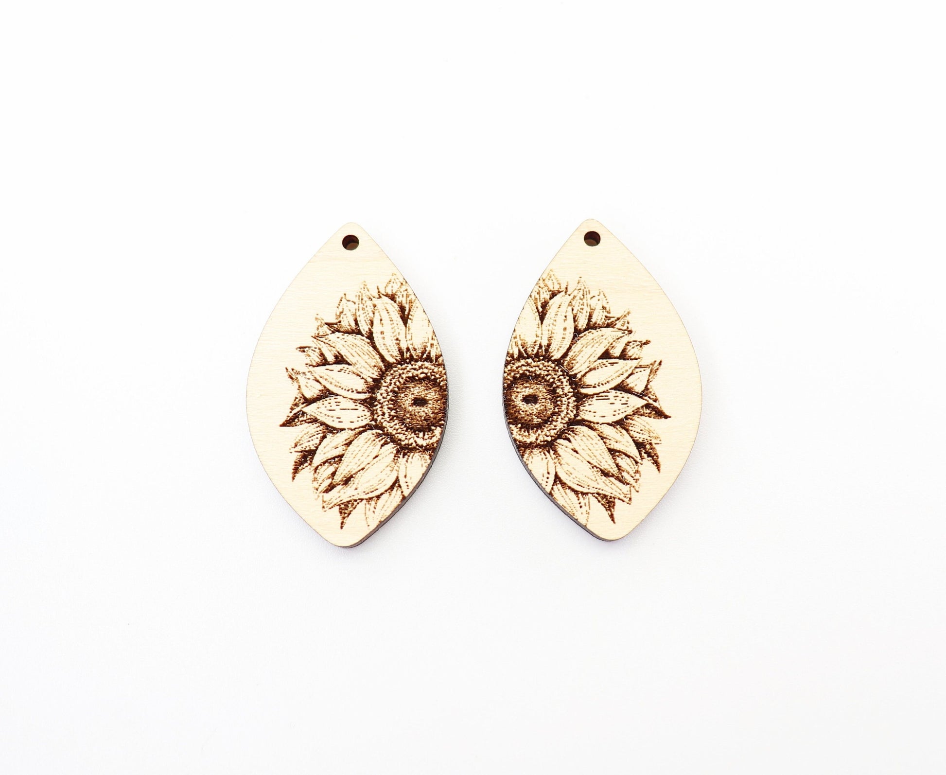 Sunflower blanks, earring blanks