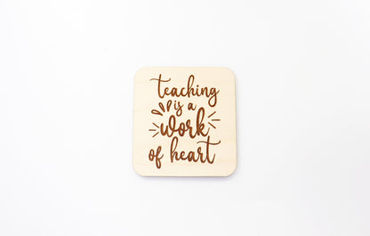 Teacher Magnet blanks, DIY magnet, wood blanks