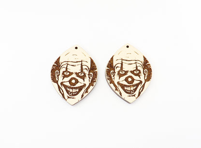 Clown earrings, earring blanks, sold per set