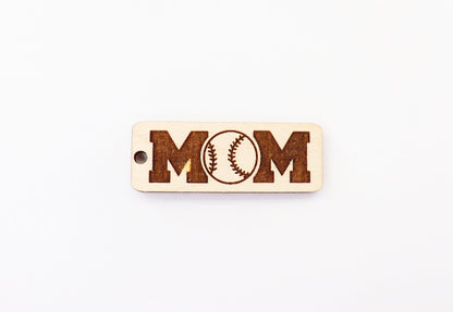 Baseball mom Keychain blanks, mom keychain, wood blanks