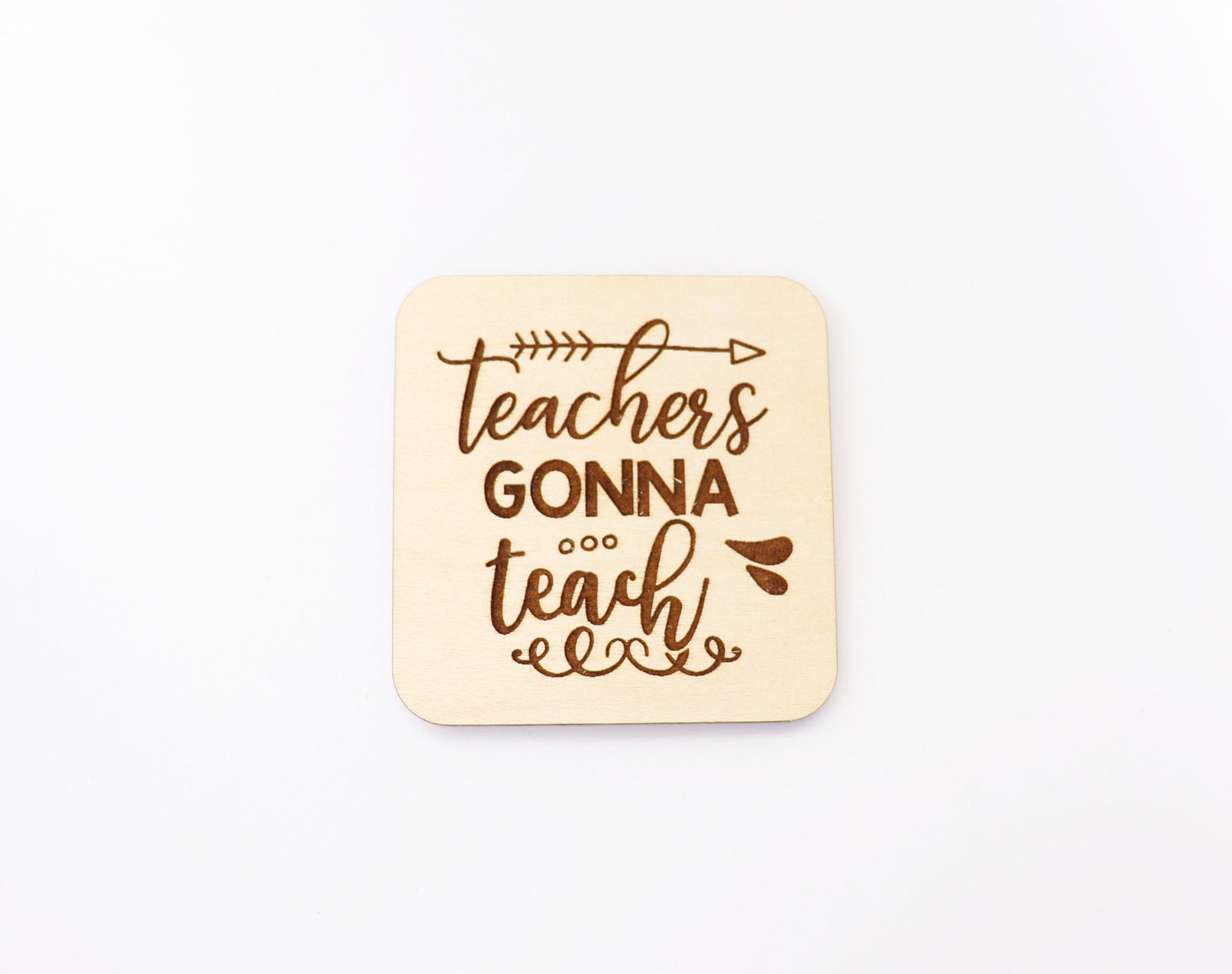 Teacher Magnet blanks, DIY magnet, wood blanks