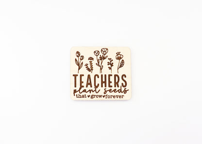 Teacher Magnet blanks, DIY magnet, wood blanks