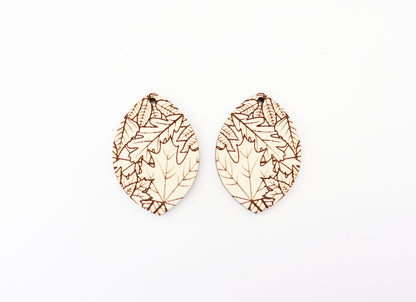 Fall earring blanks, laser cut earring blanks