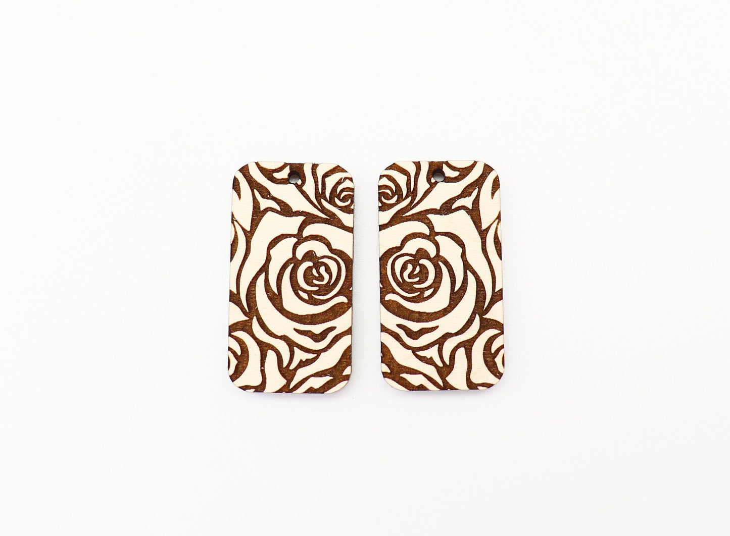 Rose earring blanks, DIY earrings, earring blanks