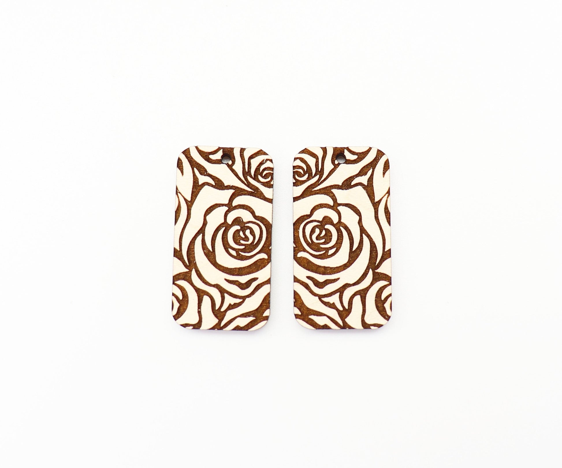 Rose earring blanks, DIY earrings, earring blanks