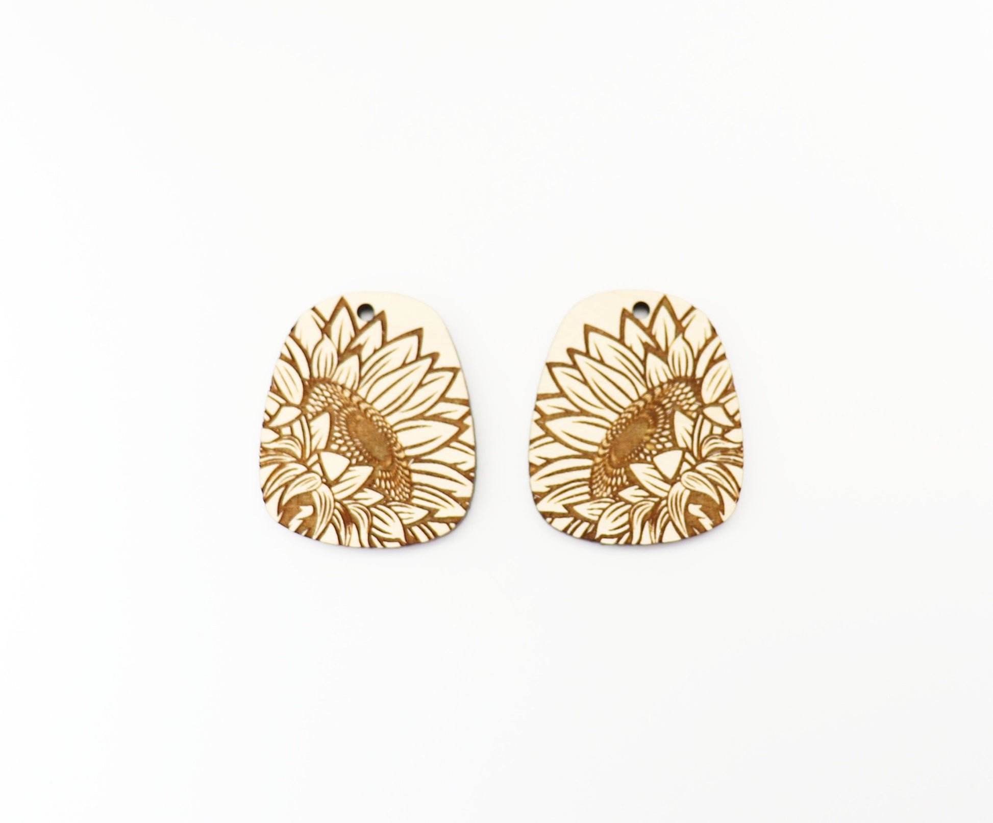 Sunflower blanks, earring blanks, wood cutouts