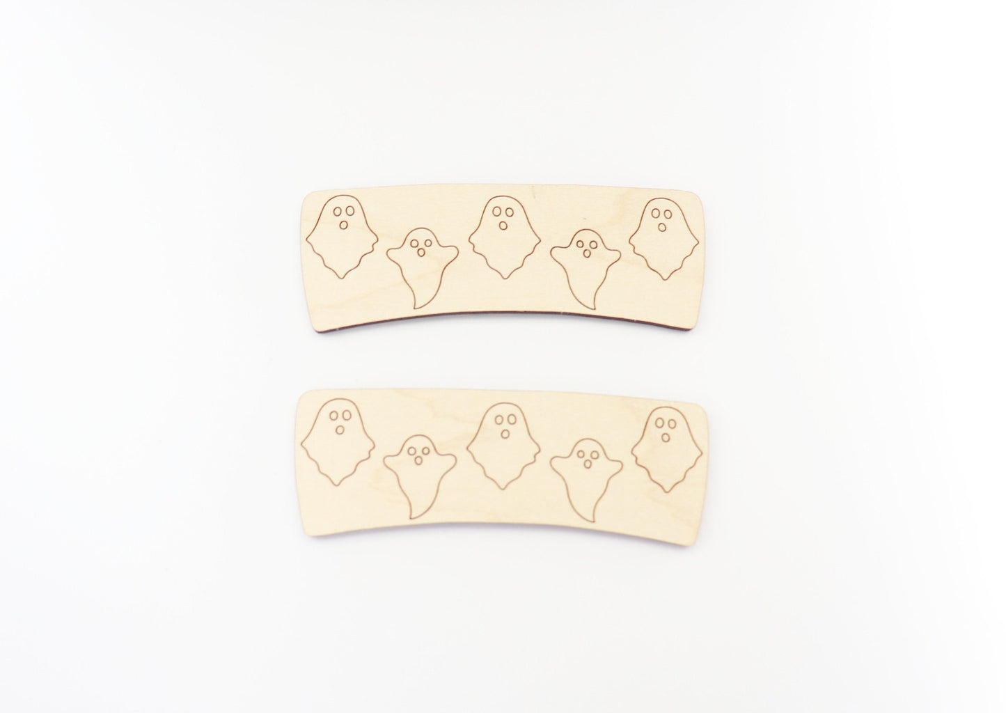 Ghost Hair clip blanks, wood blanks, laser cut blanks