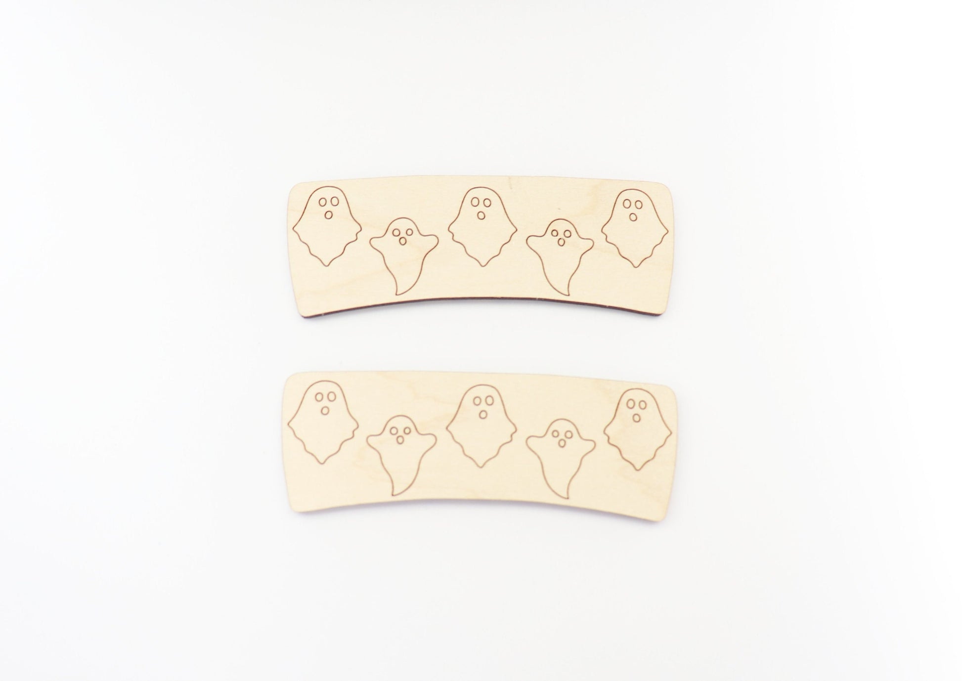 Ghost Hair clip blanks, wood blanks, laser cut blanks