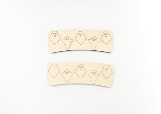 Ghost Hair clip blanks, wood blanks, laser cut blanks