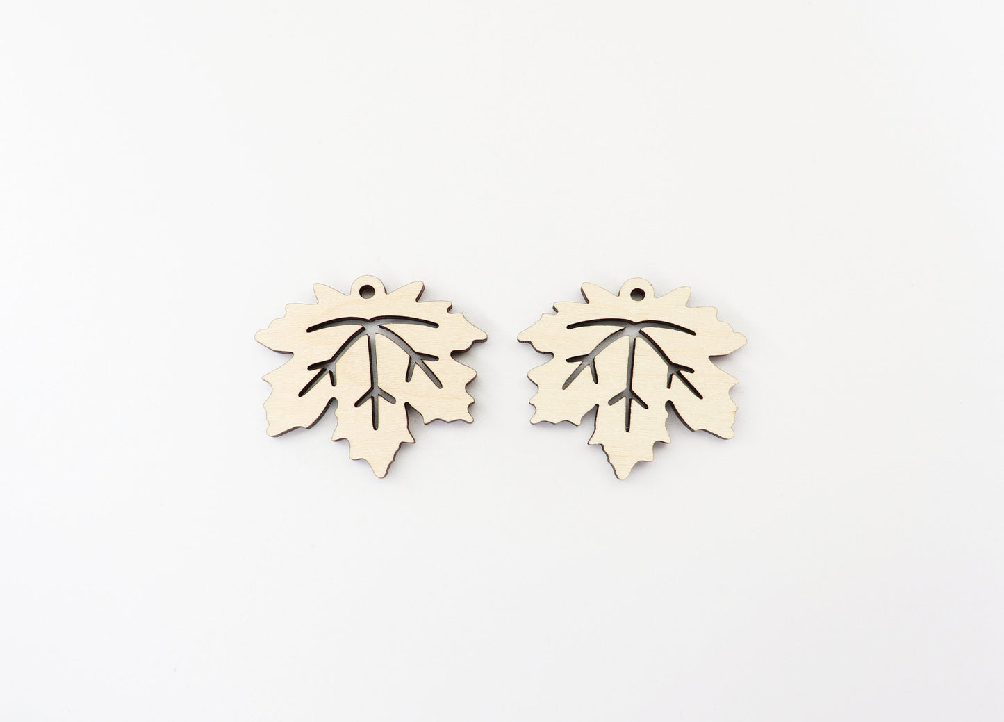 Maple leaf earring blanks, laser cut earring blanks