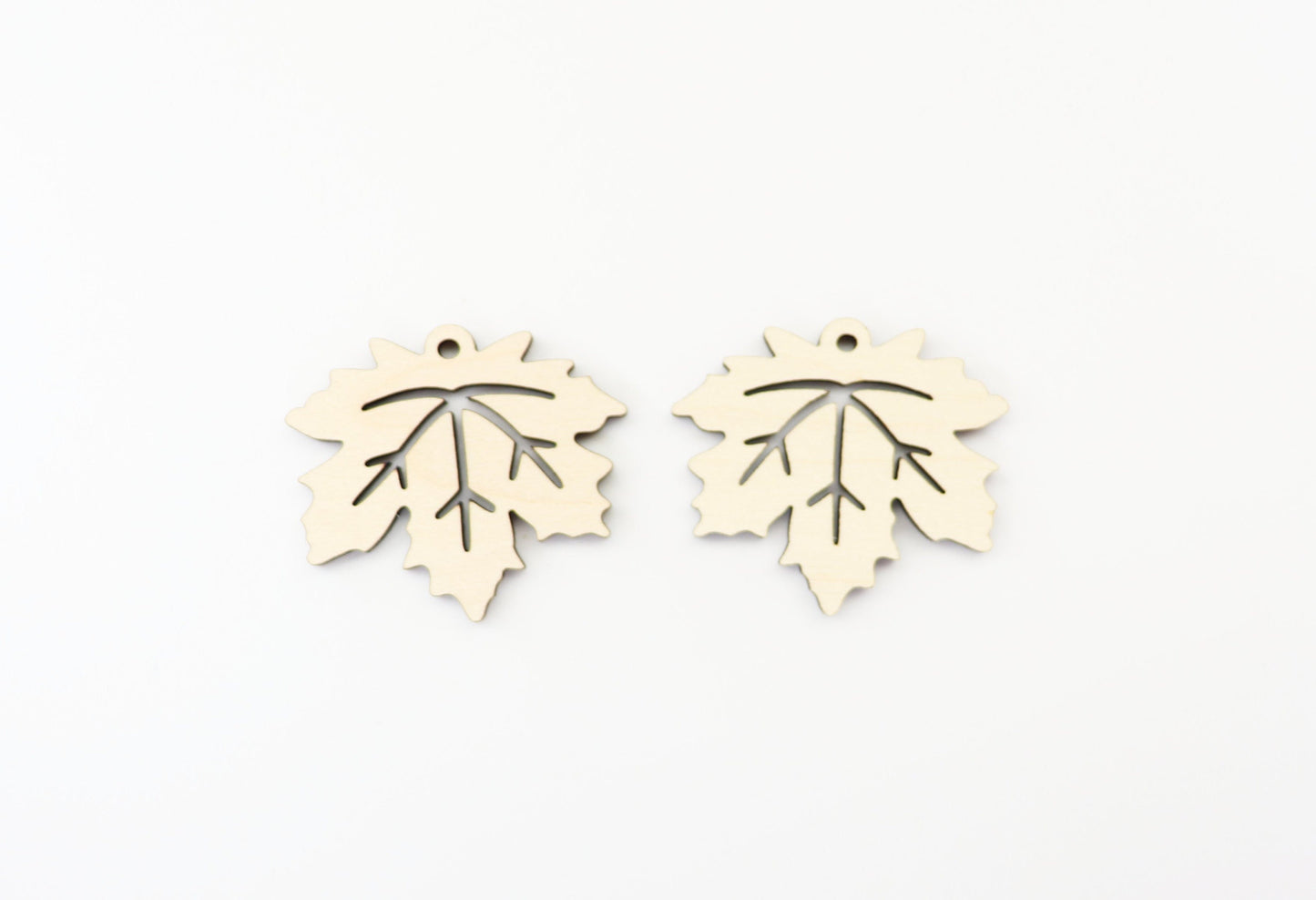 Maple leaf earring blanks, laser cut earring blanks