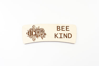 Bee kind Hair clip blanks, wood blanks, laser cut blanks