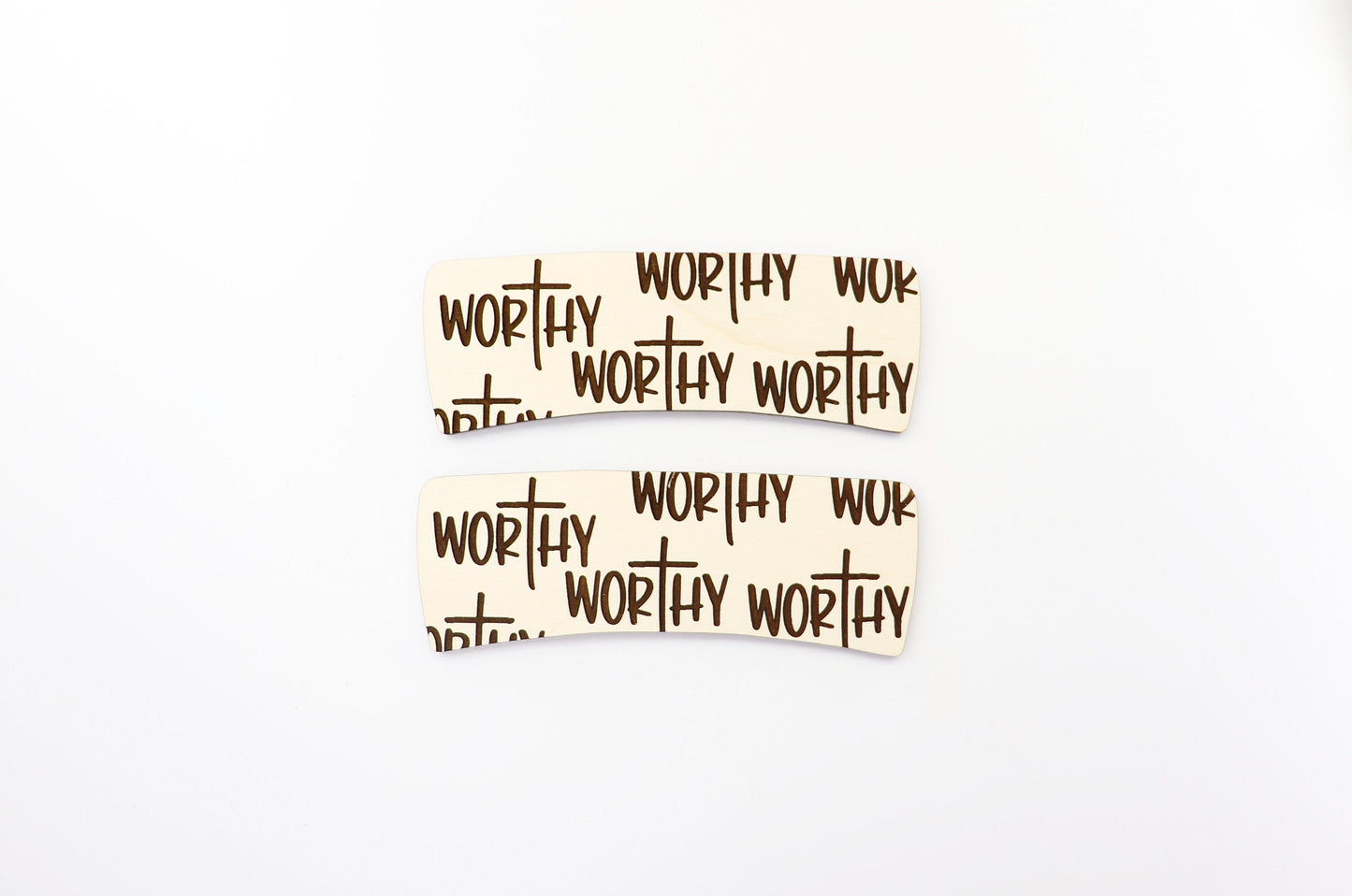 Worthy Hair clip blanks, wood blanks, laser cut blanks