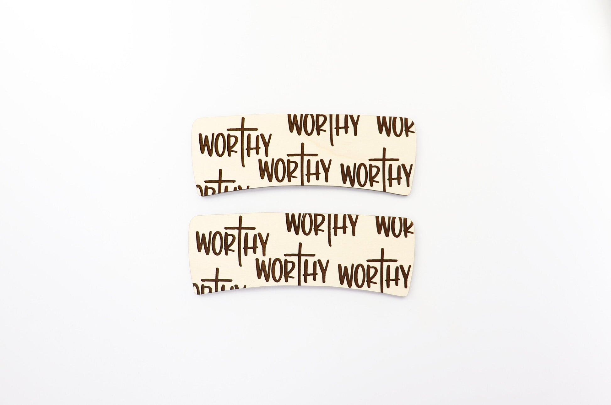 Worthy Hair clip blanks, wood blanks, laser cut blanks