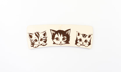 Cat Hair clip blanks, wood blanks, laser cut blanks