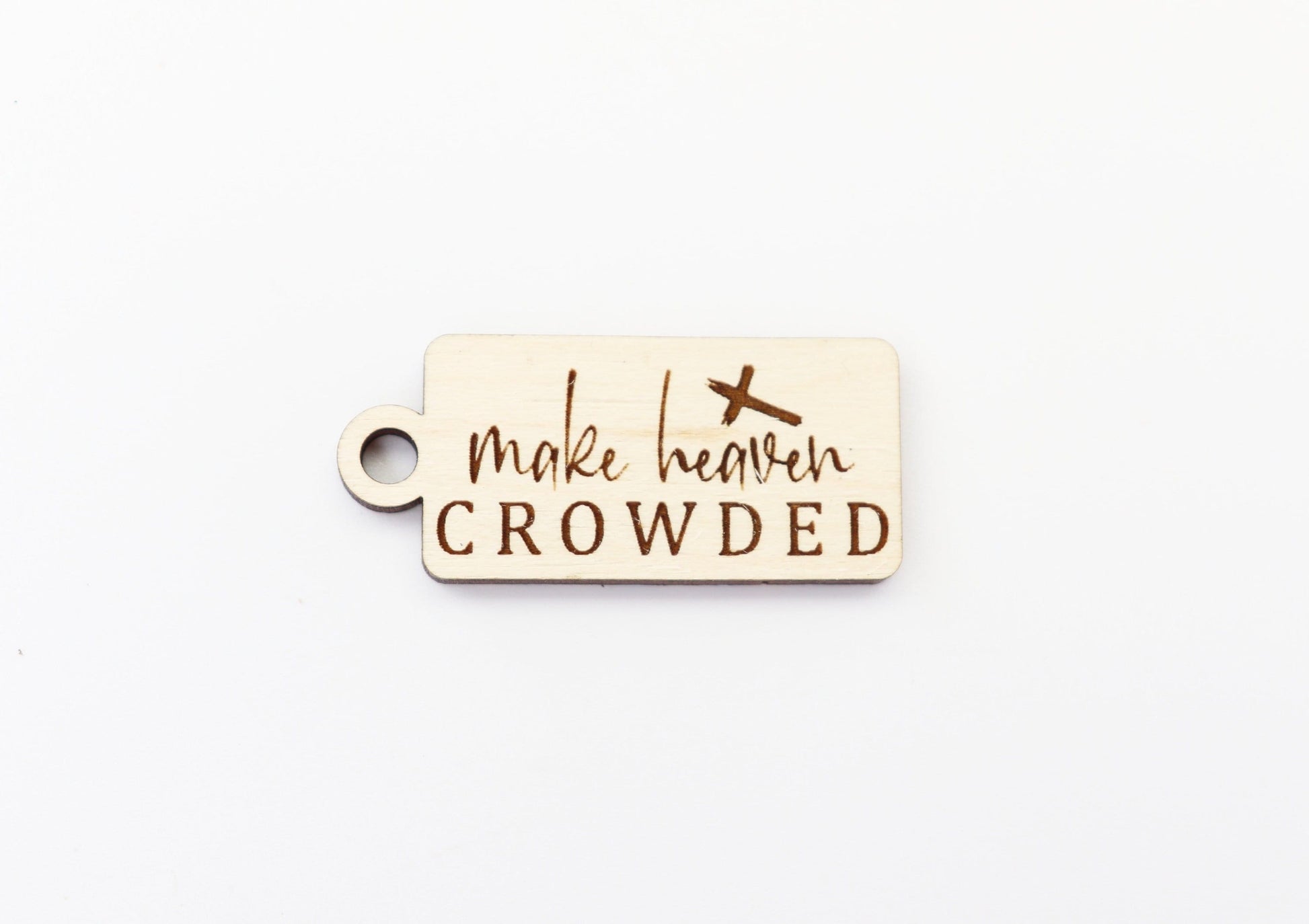 Heaven Keychain blank, wood blanks, wood cutouts