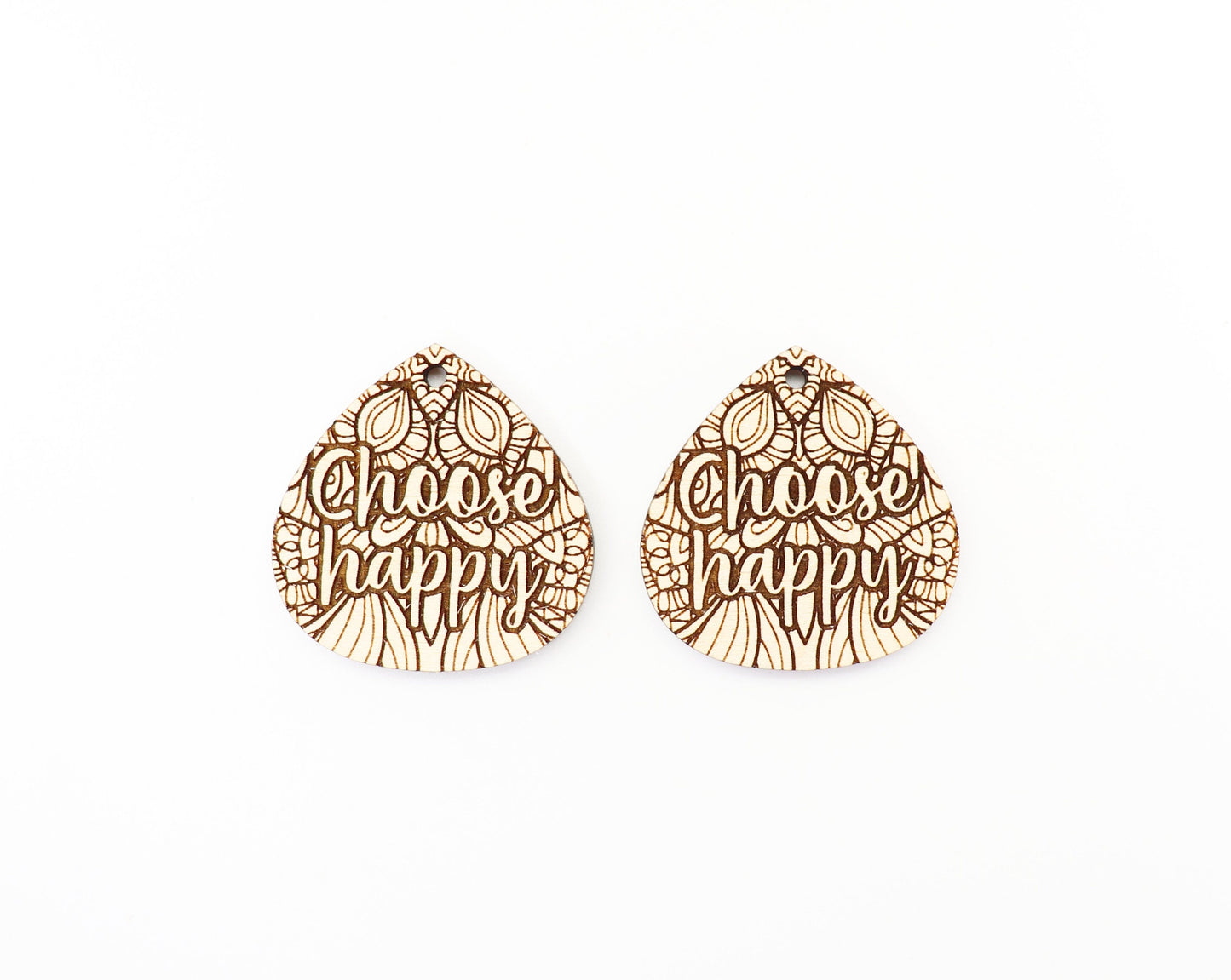 Choose happy earring blanks, wood cutouts, earring blanks