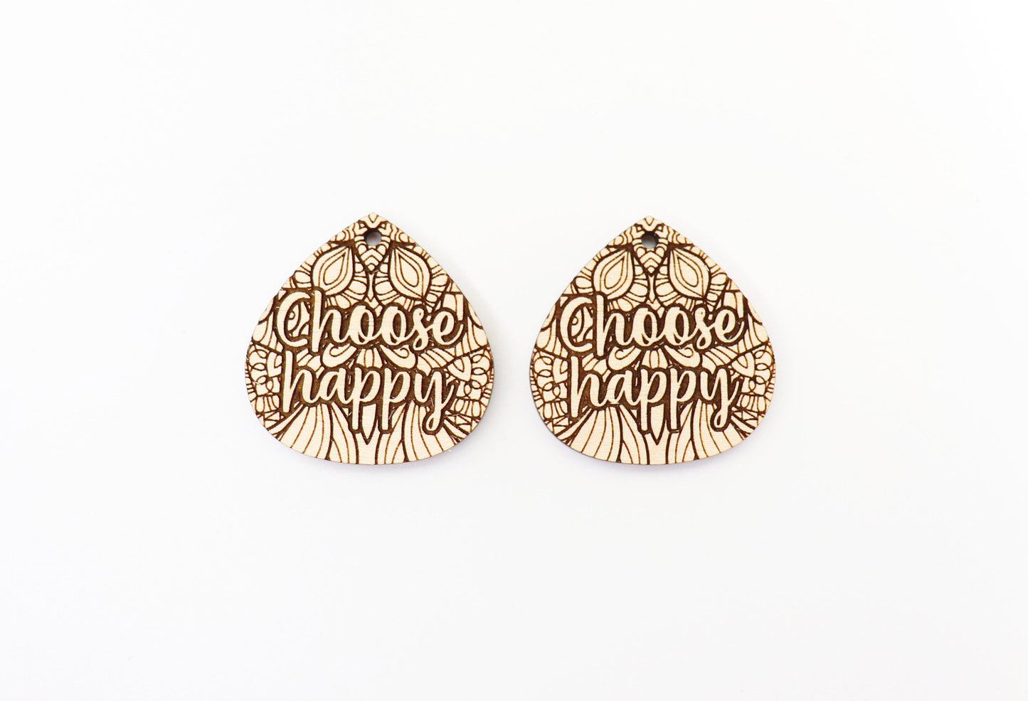 Choose happy earring blanks, wood cutouts, earring blanks