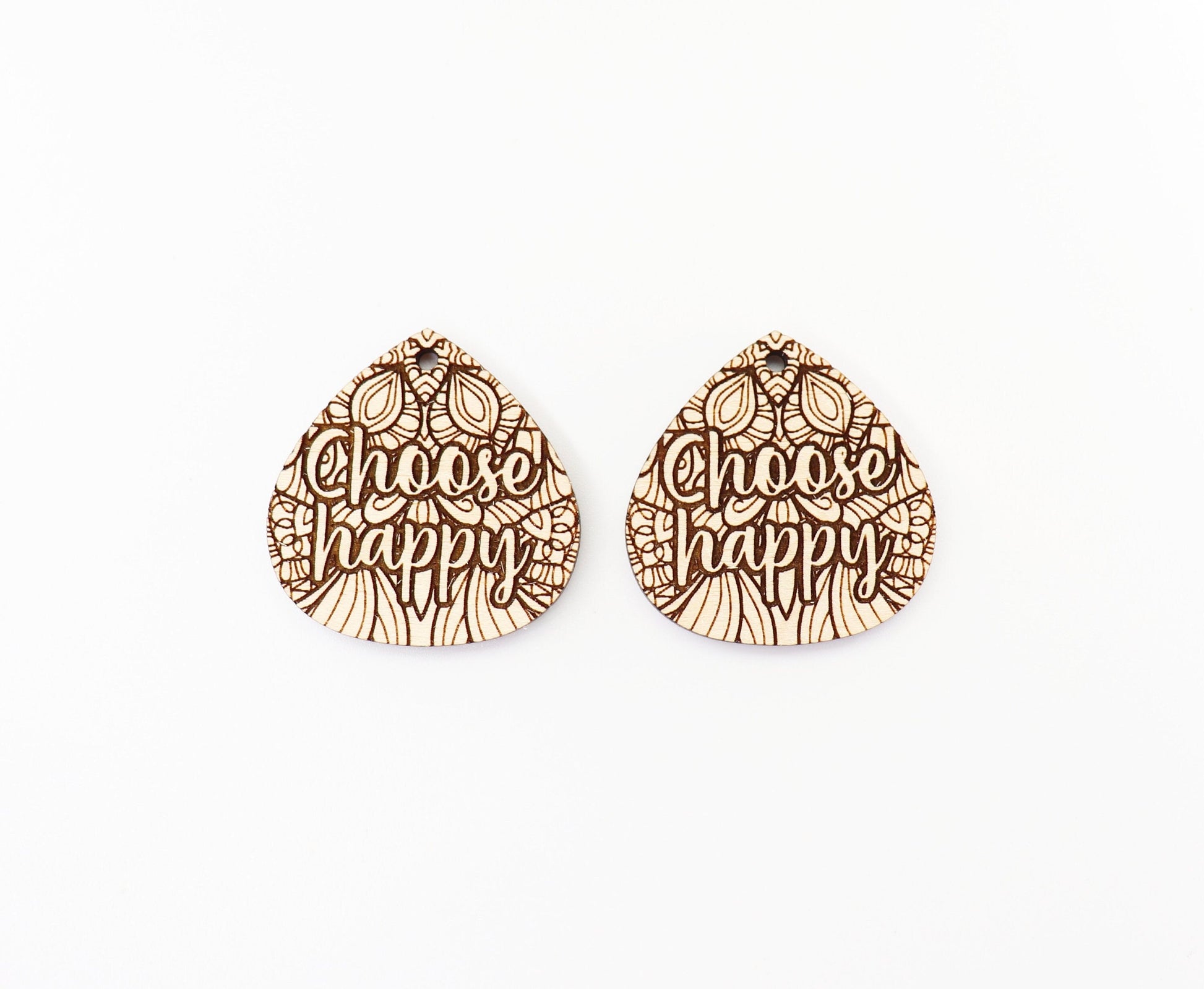 Choose happy earring blanks, wood cutouts, earring blanks