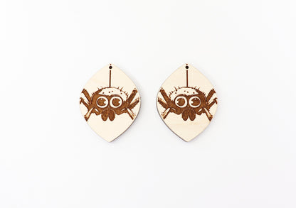 Cute Spider wood earring blanks, wood blanks