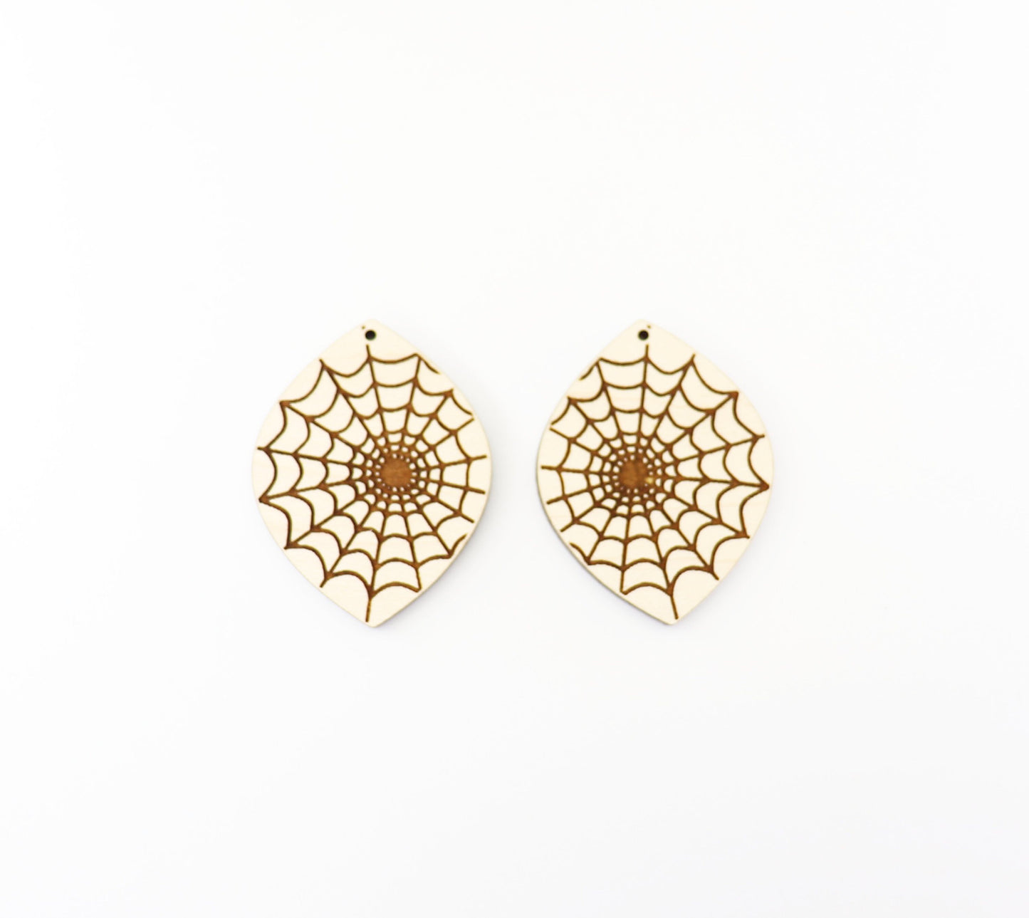 Spiderweb wood earring blanks, wood blanks